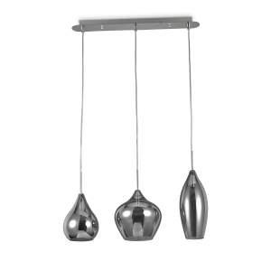 Lampa wisząca SOFT SP3 FUME' szara 111865 Ideallux