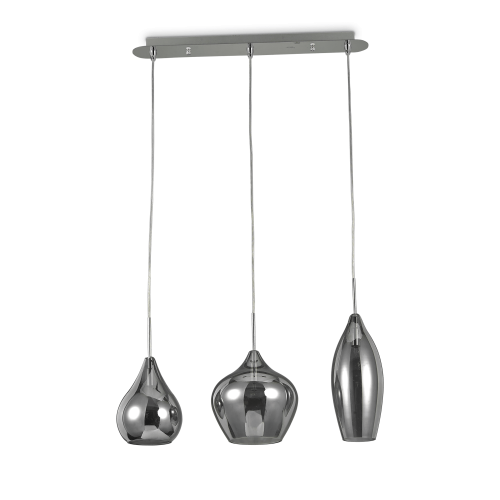 Lampa wisząca SOFT SP3 FUME' szara 111865 Ideallux