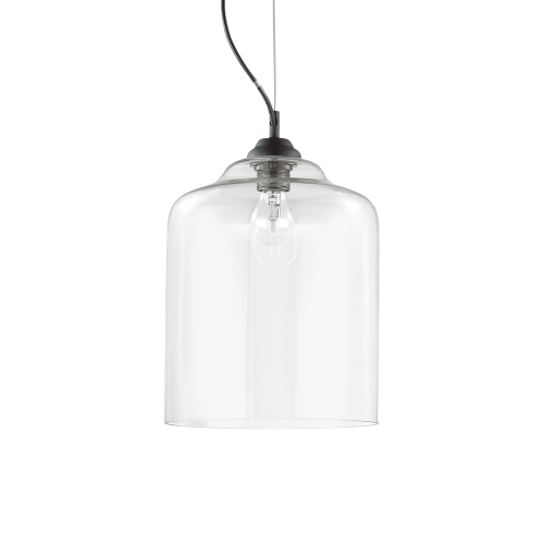 Lampa wisząca BISTRO' SP1 SQUARE transparentna 112305 Ideallux