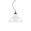 Lampa wisząca BISTRO' SP1 PLATE TRANSPARENTE transparentna 112336 Ideallux
