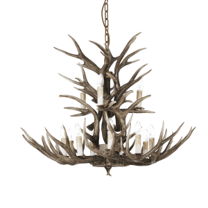 Lampa wisząca CHALET SP12 113975 kolor drewna Ideallux