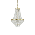 Lampa wisząca CAESAR SP6 ORO złota 114729 Ideallux