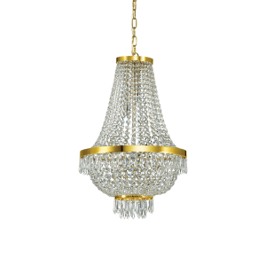 Lampa wisząca CAESAR SP9 ORO złota 114736 Ideallux