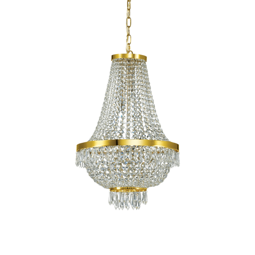 Lampa wisząca CAESAR SP9 ORO złota 114736 Ideallux