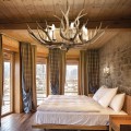 Lampa wisząca CHALET SP8 115504 kolor drewna Ideallux