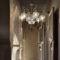 Lampa wisząca HAREM SP9 antyczny mosiądz 116006 Ideallux