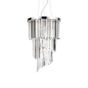 Lampa wisząca CARLTON SP8 CROMO chrom 117737 Ideallux