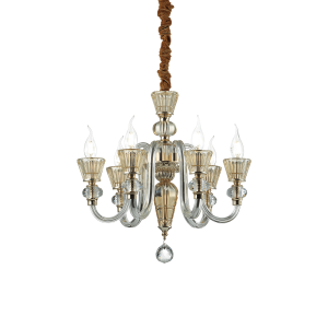 Lampa wisząca STRAUSS SP6 złota 140605 Ideallux