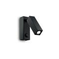 Kinkiet PAGE AP SQUARE NERO czarny 142241 Ideallux