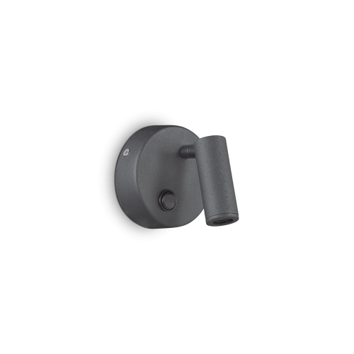 Kinkiet PAGE AP ROUND NERO czarny 142579 Ideallux