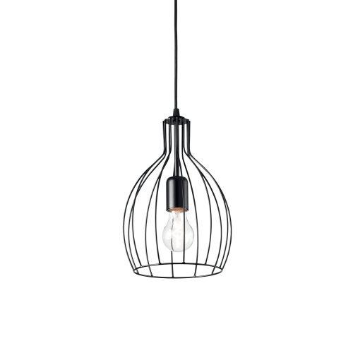 Lampa wisząca AMPOLLA-2 SP1 NERO czarna 148151 Ideallux