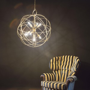 Lampa wisząca KONSE SP6 złota 156026 Ideallux