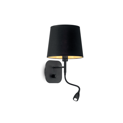 Kinkiet NORDIK AP2 czarny 158242 Ideallux