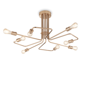 Lampa sufitowa TRIUMPH PL8 antyczny mosiądz 160313 Ideallux