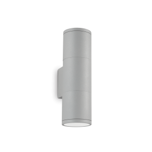 Kinkiet zewnętrzny GUN AP2 SMALL GRIGIO szary 163628 Ideallux