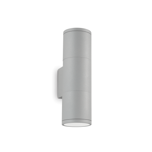 Kinkiet zewnętrzny GUN AP2 SMALL GRIGIO szary 163628 Ideallux