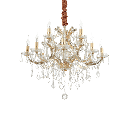 Lampa wisząca NAPOLEON SP12 ORO złota 167404 Ideallux