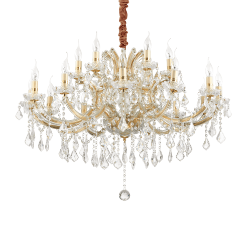 Lampa wisząca NAPOLEON SP18 ORO złota 167411 Ideallux