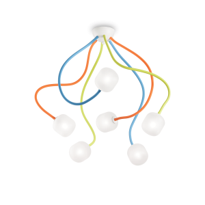 Lampa sufitowa z elastycznymi ramionami OCTOPUS PL6 multikolor 174976 Ideallux