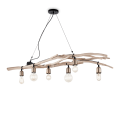Lampa wisząca DRIFTWOOD SP6 naturalne drewno 180922 Ideallux
