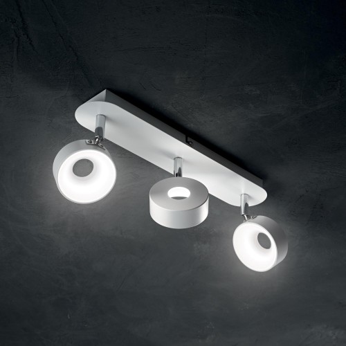 Lampa sufitowa spot OBY PL3 biała 196701 Ideallux