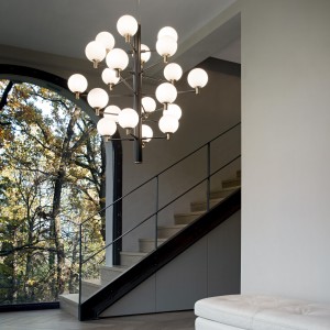 Lampa wisząca COPERNICO SP20 NERO czarna 197333 Ideallux