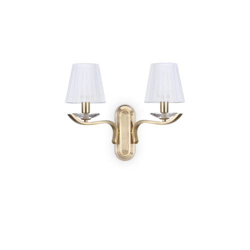 Kinkiet PEGASO AP2 OTTONE SATINATO satynowy mosiądz 197708 Ideallux