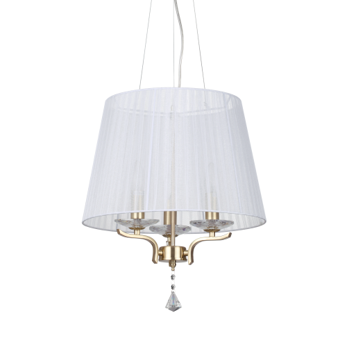 Lampa wisząca PEGASO SP3 OTTONE SATINATO satynowy mosiądz 197715 Ideallux