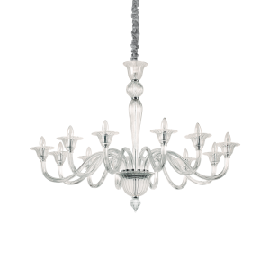 Lampa wisząca BRIGITTA SP12 TRANSPARENTE transparentny 199375 Ideallux