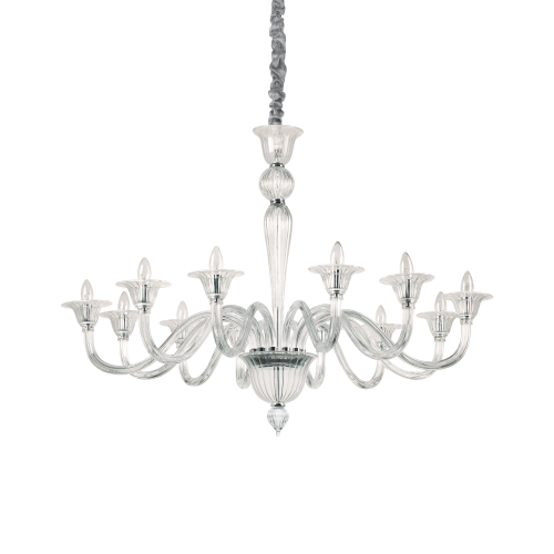 Lampa wisząca BRIGITTA SP12 TRANSPARENTE transparentny 199375 Ideallux
