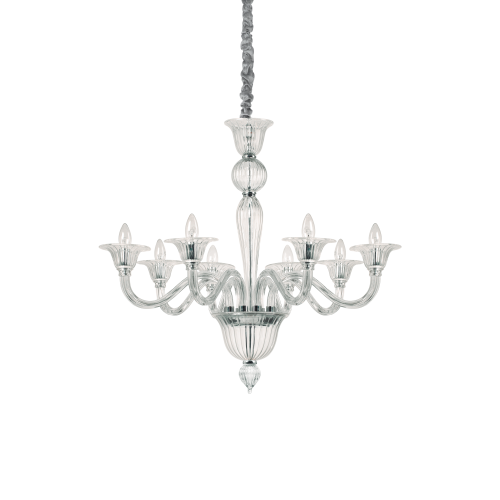Lampa wisząca BRIGITTA SP8 TRANSPARENTE transparentna 199382 Ideallux