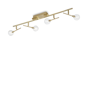 Lampa sufitowa MARACAS PL4 mosiądz 200354 Ideallux