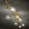Lampa sufitowa MARACAS PL6 mosiądz 200361 Ideallux