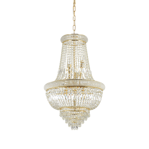 Lampa wisząca DUBAI SP10 OTTONE mosiądz 207216 Ideallux