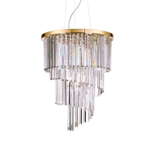 Lampa wisząca CARLTON SP12 ORO złota 213521 Ideallux