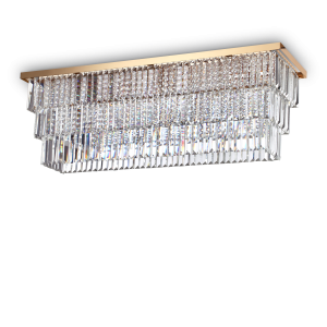 Lampa sufitowa MARTINEZ PL8 złoty 213569 Ideallux