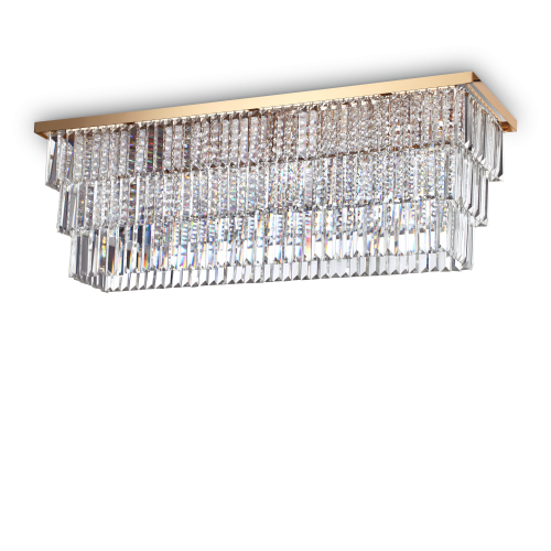 Lampa sufitowa MARTINEZ PL8 złoty 213569 Ideallux