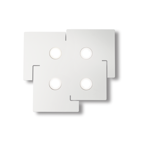 Plafon TOTEM PL4 biały 215778 Ideallux