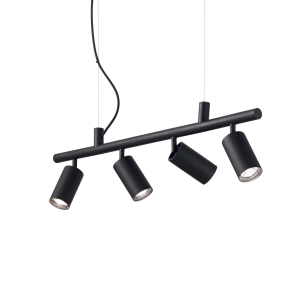 Lampa wisząca DYNDYNAMITE SP4 NERO czarna 231341 Ideallux