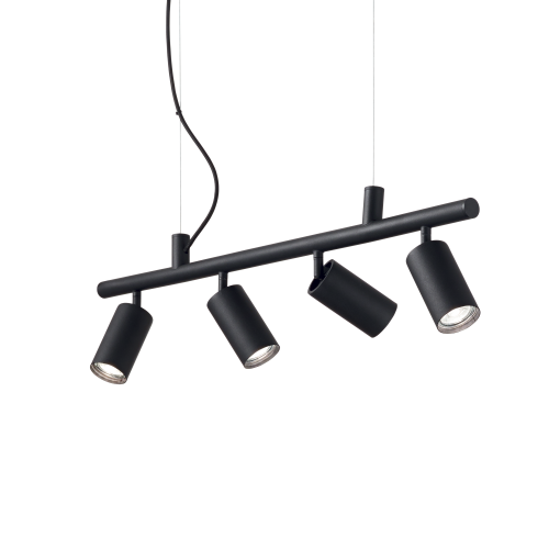 Lampa wisząca DYNDYNAMITE SP4 NERO czarna 231341 Ideallux