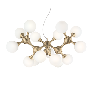 Lampa wisząca NODI SP15 OTTONE SATINATO mosiądz 241012 Ideallux