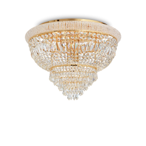 Lampa sufitowa DUBAI PL24 złoty 243498 Ideallux
