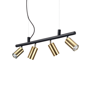 Lampa wisząca DYNAMITE SP4 OTTONE SATINATO mosiądz 244624 Ideallux
