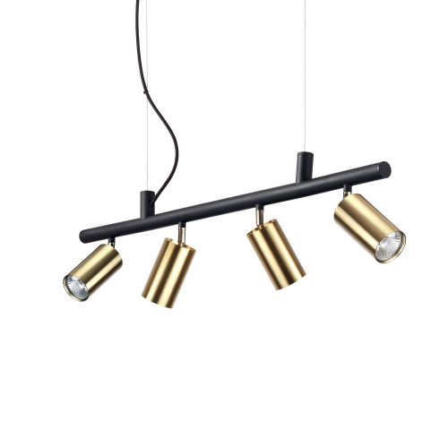 Lampa wisząca DYNAMITE SP4 OTTONE SATINATO mosiądz 244624 Ideallux