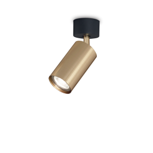 Lampa sufitowa spot DYNAMITE PL1 mosiądz 244662 Ideallux