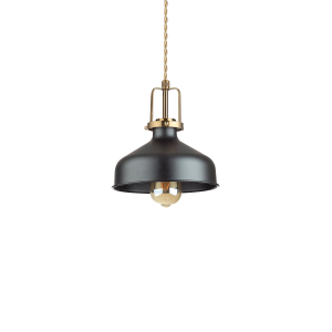 Lampa wisząca ERIS-2 SP1 NERO czarna 249063 Ideallux