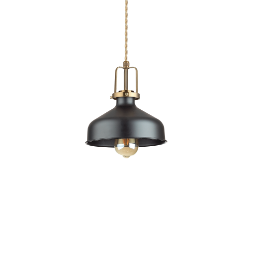 Lampa wisząca ERIS-2 SP1 NERO czarna 249063 Ideallux
