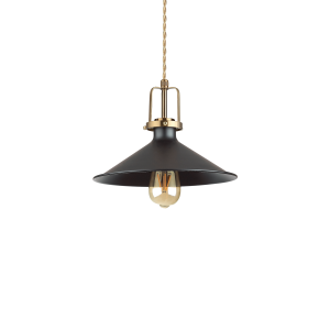 Lampa wisząca ERIS-3 SP1 NERO czarna 249070 Ideallux