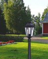 Niska zewnętrzna lampa stojąca K-6006A czarna z serii LOZANA | KAJA