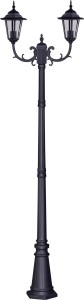 Wysoka zewnętrzna lampa stojąca K-7064A2/2 czarna z serii STANDARD | KAJA